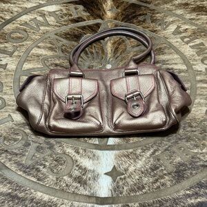 Wilson’s Leather Metallic Brown Women's Bag- Pre-owned